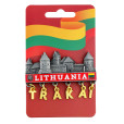 Fridge Magnet Trakai Castle with Hanging Letters TRAKAI